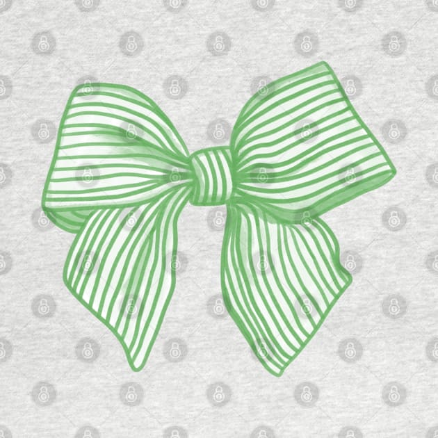 Coquette Kelly Green Bow by YourGoods